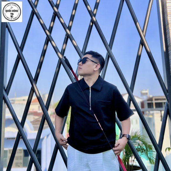 Áo PoLo Zip Đen size M,L