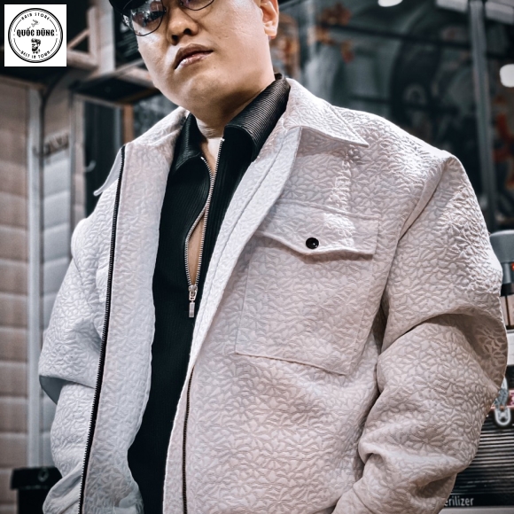 Crop Jacket Trắng size M,L